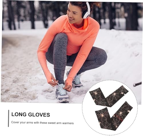 PRETTYZOOM Pink Long Fingerless Gloves