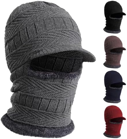 Warm and Windproof Balaclava Ski Mask Warmer Fleece Adjustable Cap for Women