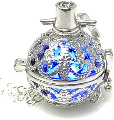 UMBRELLALABORATORY Steampunk Fire Necklace Glow Locket