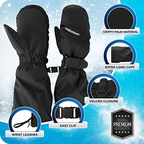 WindRider Toddler Waterproof Mittens Extreme Warmth Windproof Protection