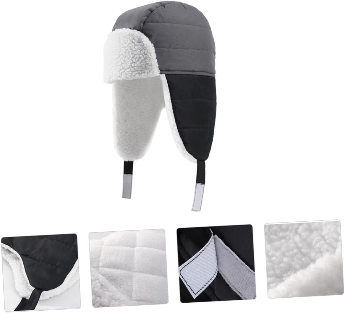 Cute Warm Black Hat Ear Cover for Boys Girls