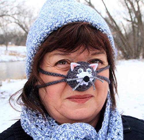 Cuddly Kitty Crochet Cozy Nosewarmer