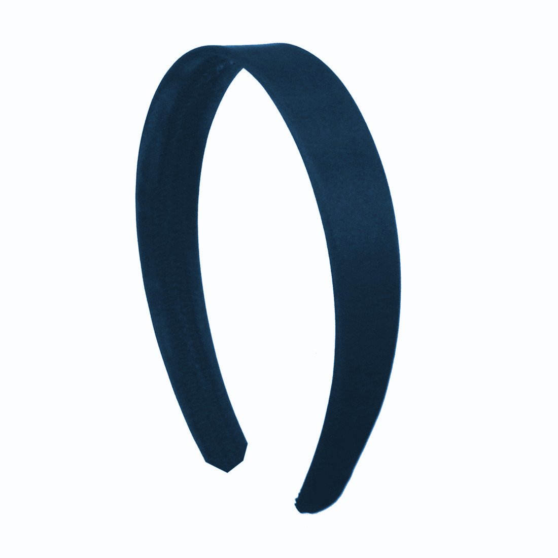 Navy Blue 1 Inch Satin Hard Headband for Women and Girls