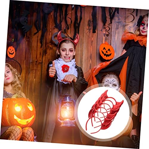 5sets Glitter Devil Horn Headband Halloween Costume Accessory