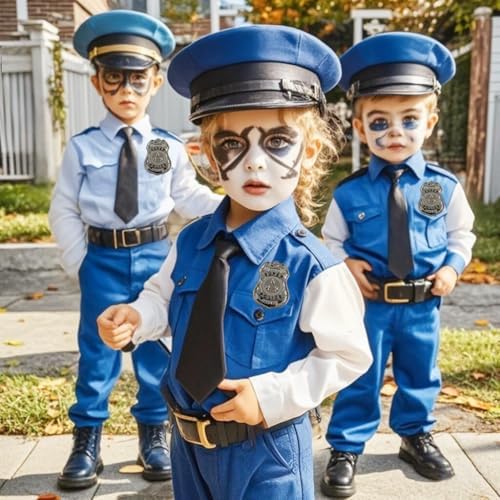 3-Piece Police Badge Role-Playing Costume