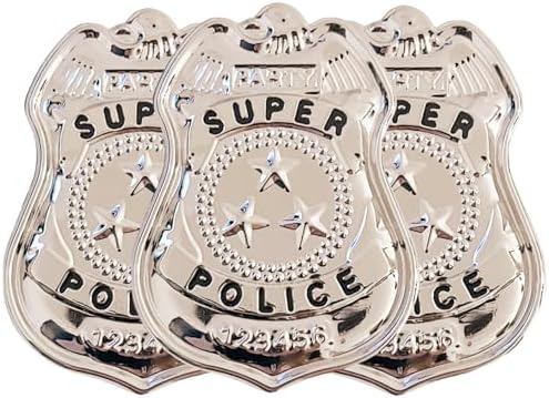3-Piece Police Badge Role-Playing Costume