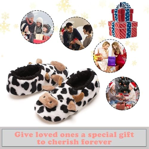 Cute Cozy Animal Slippers for Women Warm Fuzzy