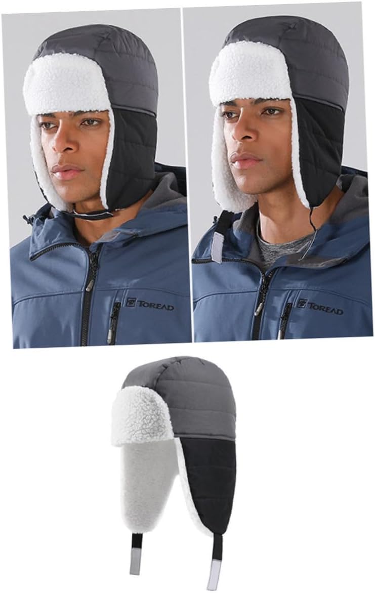 Cute Warm Black Hat Ear Cover for Boys Girls