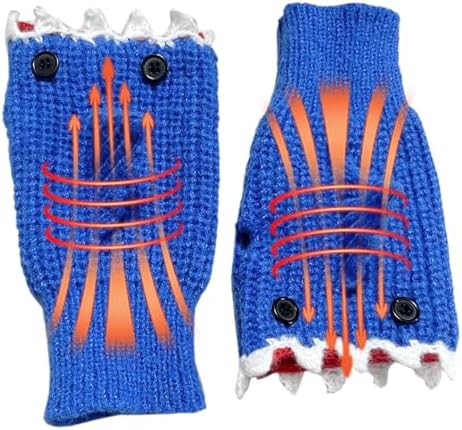Winter Knitted Half Finger Gloves