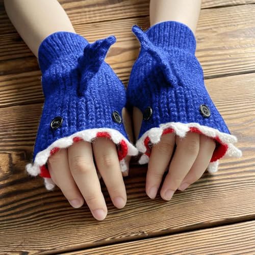 Winter Knitted Half Finger Gloves