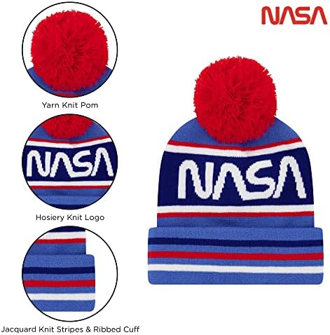 NASA Themed Winter Hat Gloves Set for Kids tas