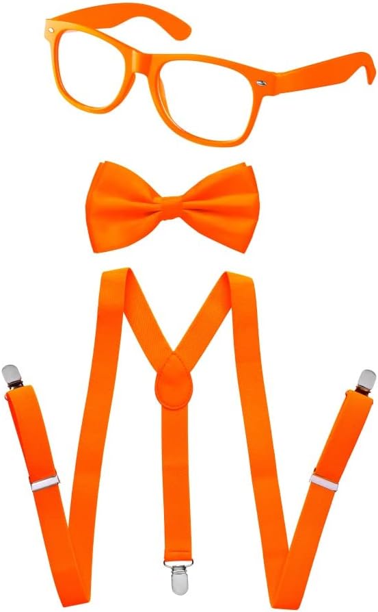 Dress Up America - Neon Bow-tie and Suspender Set