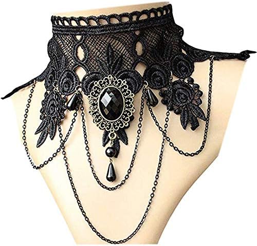 iWenSheng Steampunk Halloween Choker Necklace for Women