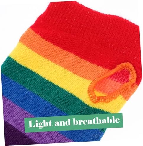 Rainbow Thigh-High Socks for Men Soft Reusable Durable