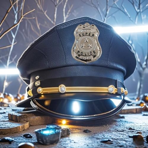 3-Piece Police Badge Role-Playing Costume