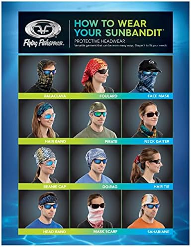SunBandit Multi-Functional Face Mask Neck Gaiter 12-in-1 UV Protection