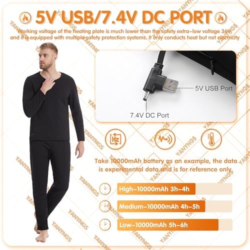 YANYNGS Heater Thermal Underwear Set