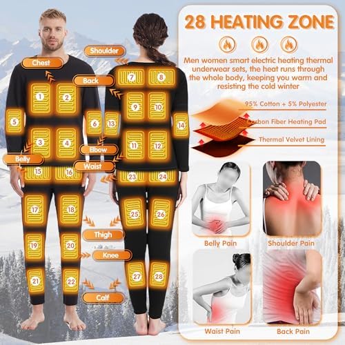 YANYNGS Heated Thermal Underwear Set