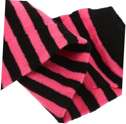 Women Fingerless Knitted Striped Arm Warmers for Winter