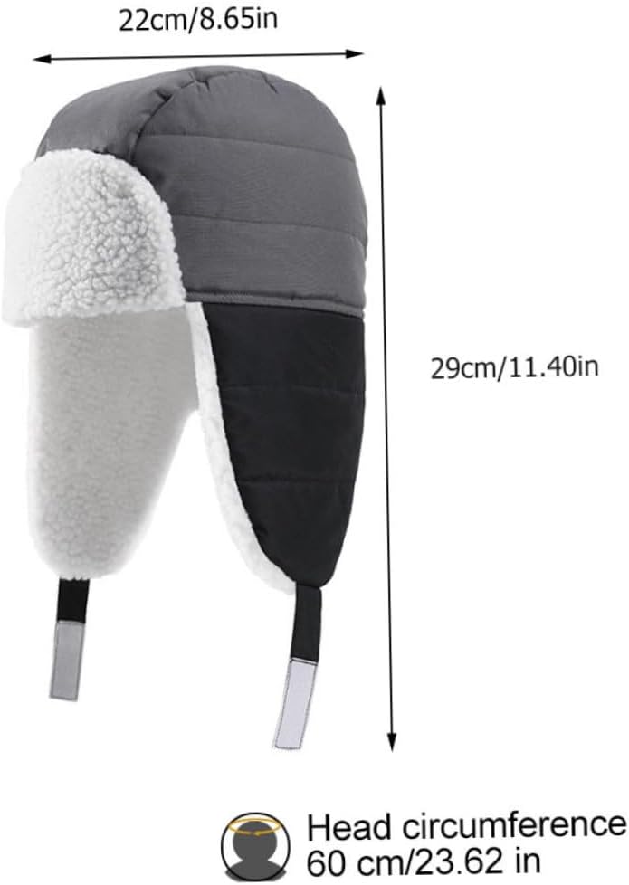 Cute Warm Black Hat Ear Cover for Boys Girls