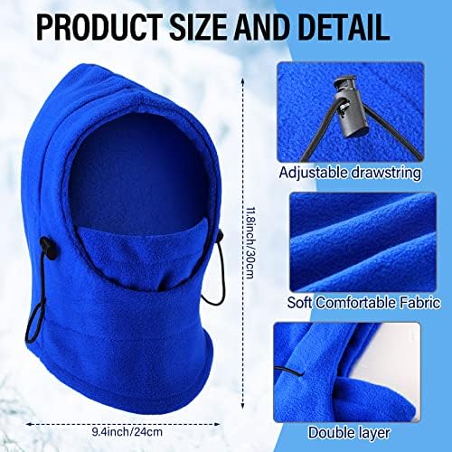 Handepo Kids Winter Gloves Set - Windproof Ski Mask for Neck Face Head