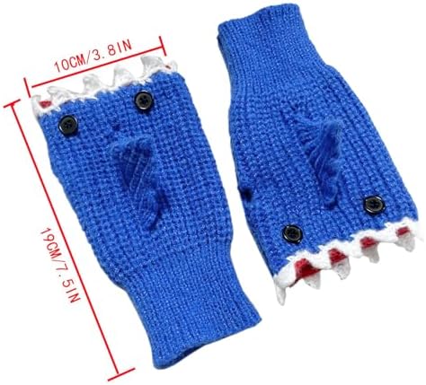 Winter Knitted Half Finger Gloves