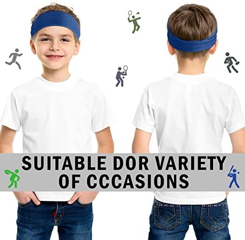 Zhanmai 8 Pack Sport Headbands for Kids