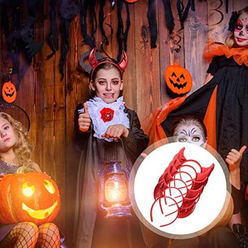 Devil Horns Headband Set 6pcs Glitter Halloween Accessory