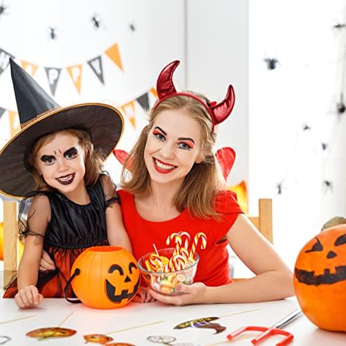 Devil Horns Headband Set 6pcs Glitter Halloween Accessory