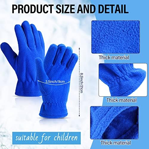 Handepo Kids Winter Gloves Set - Windproof Ski Mask for Neck Face Head