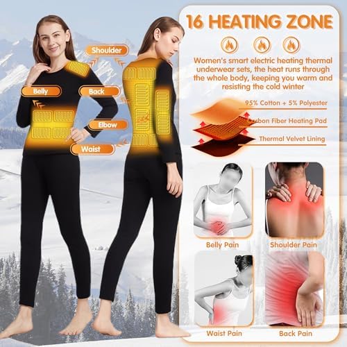 Thermal Heated Dress Womens Electric Heating Fleece Liner for Cold Weather