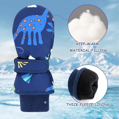Duoyeree Waterproof Kids Mittens Gloves