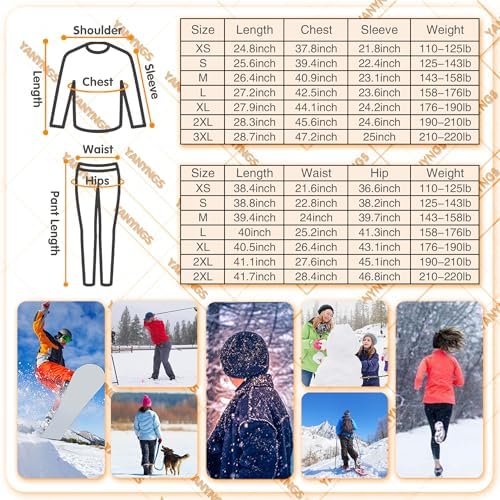 YANYNGS Heater Thermal Underwear Set