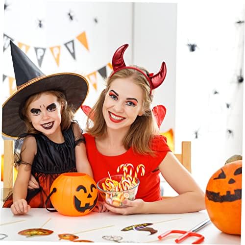 5sets Glitter Devil Horn Headband Halloween Costume Accessory