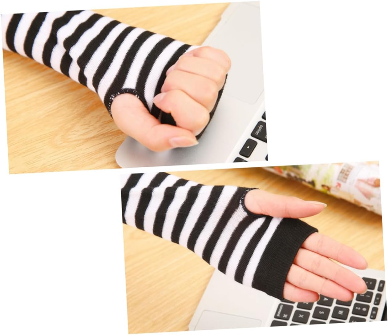 Warm Fingerless Gloves for Boys Girls Winter