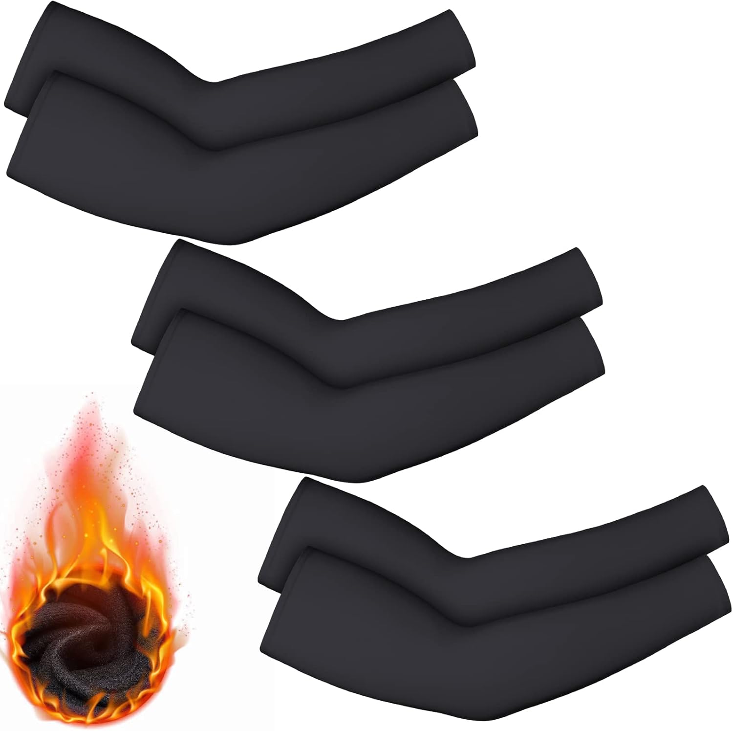 Skylety Thermal Arm Warmers 3 Pairs for Winter Sports