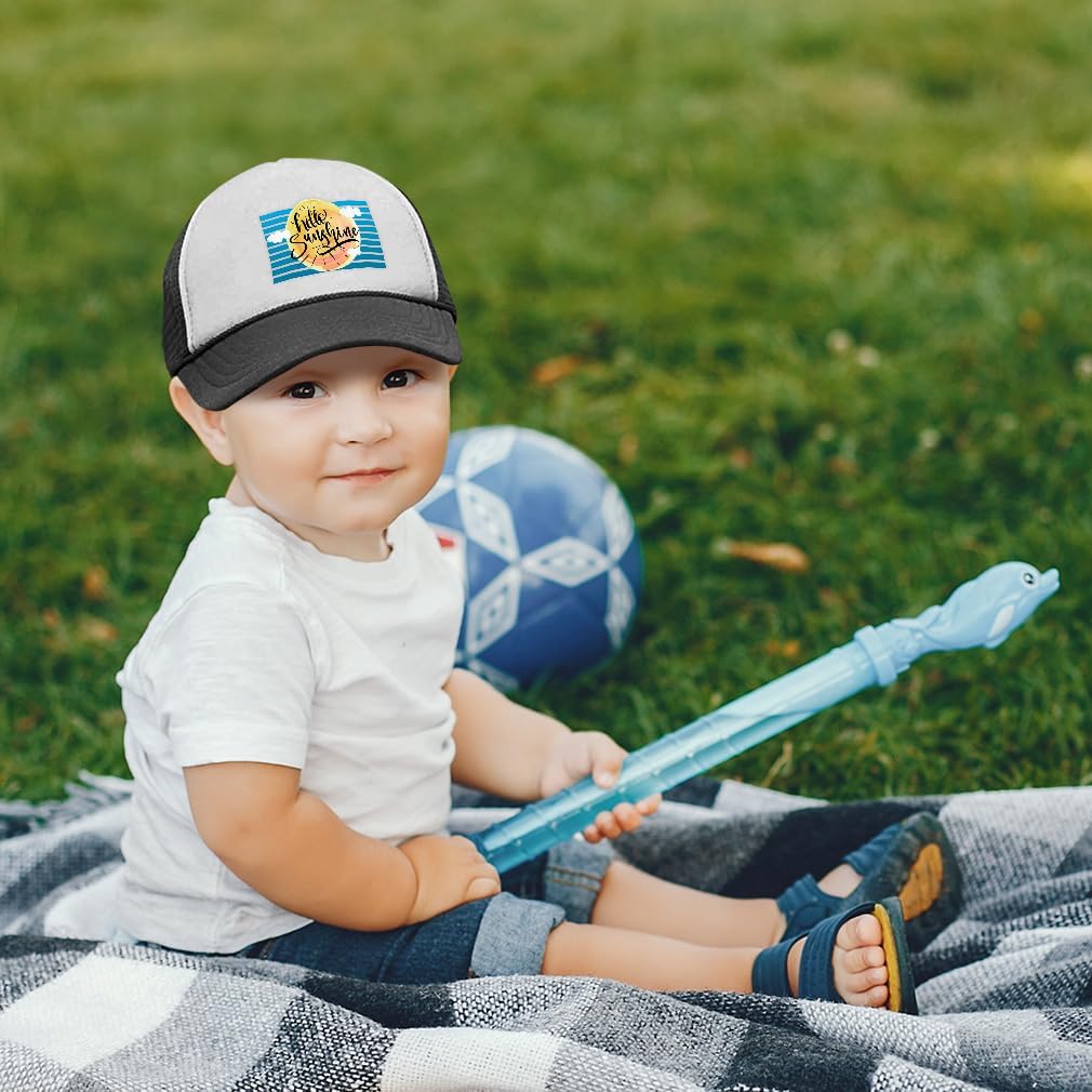 Cute Rascals Kids Trucker Hat Hello Sunshine Tropical Polyester