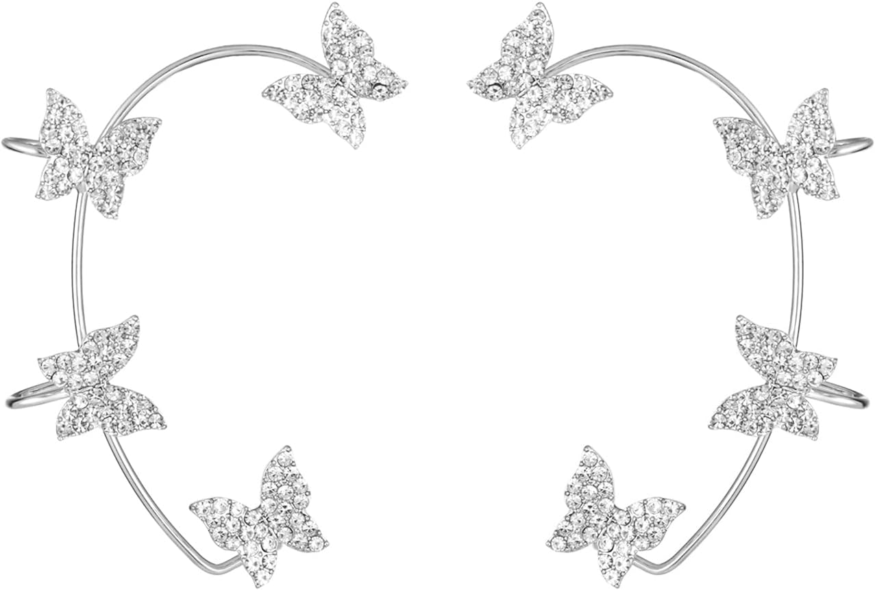 Stunning Butterfly Rhinestone Earrings for Women