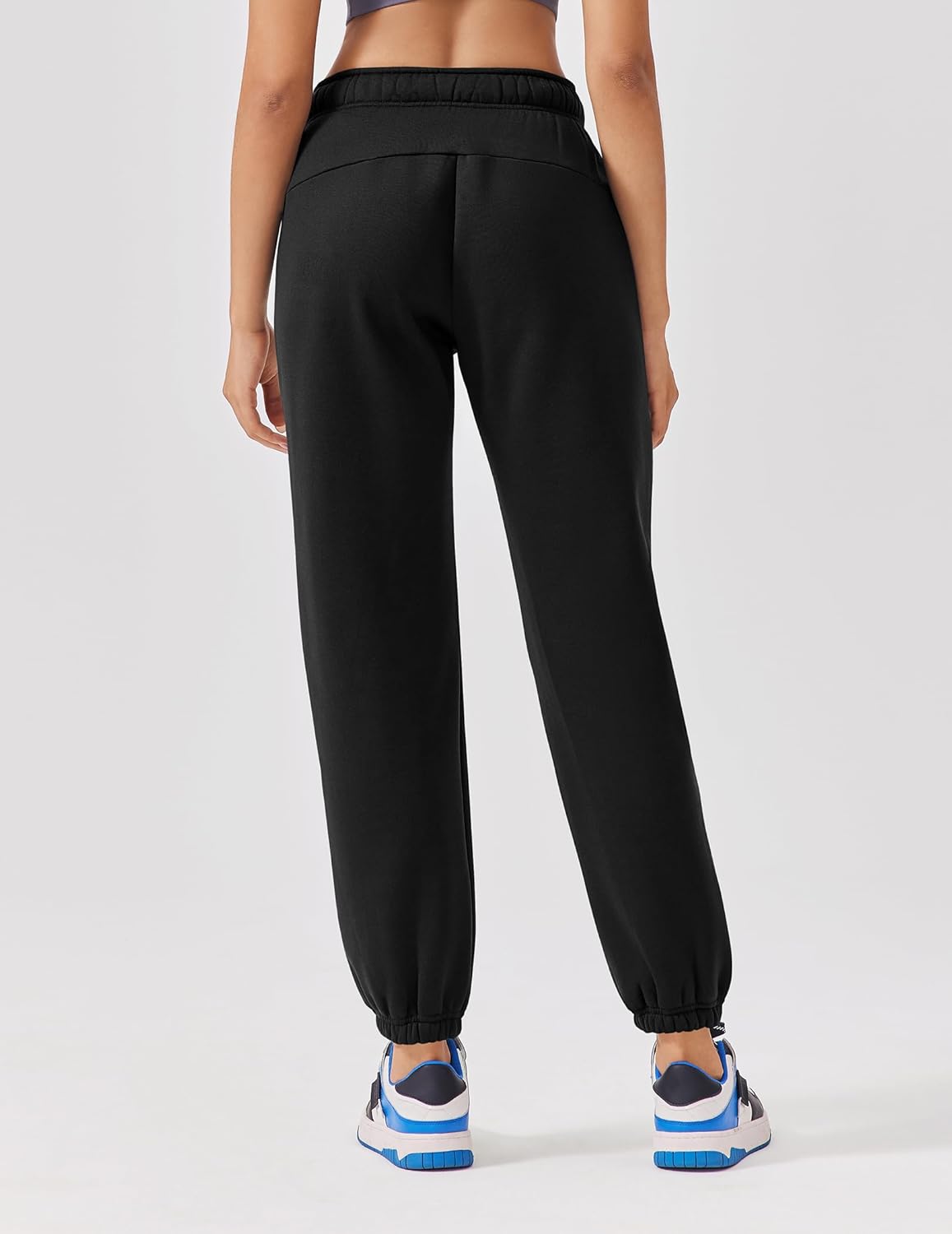 Fleece High Waisted Womens Thermal Pants with Cinch Bottom