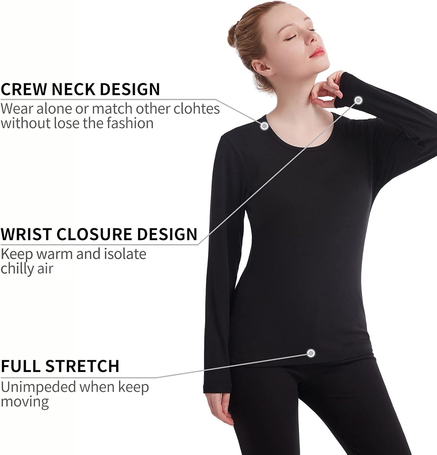Fomolom Thermal Underwear for Women with Box