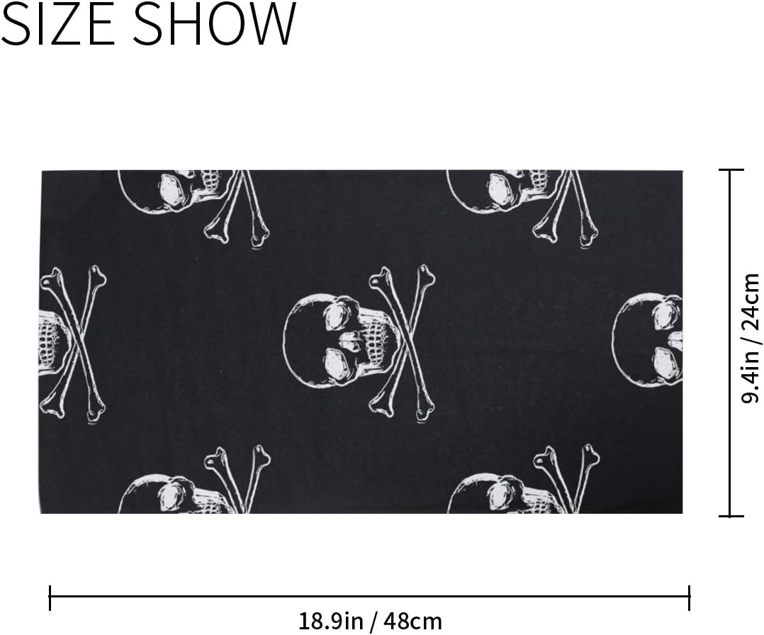 Unisex Balaclava Face Scarf with Skulls Design
