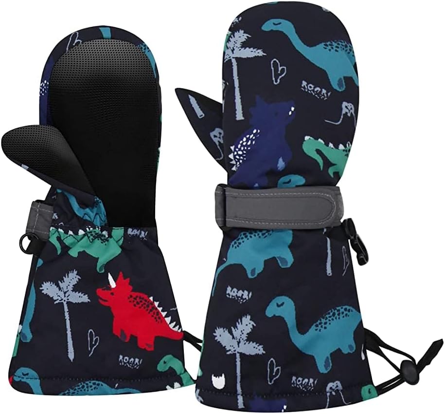 Durable Waterproof Kids Mittens Gloves for Winter