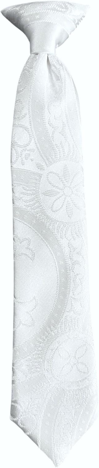 Holiday Bow Ties Boys First Holy Communion Necktie White Clergy Jacquard
