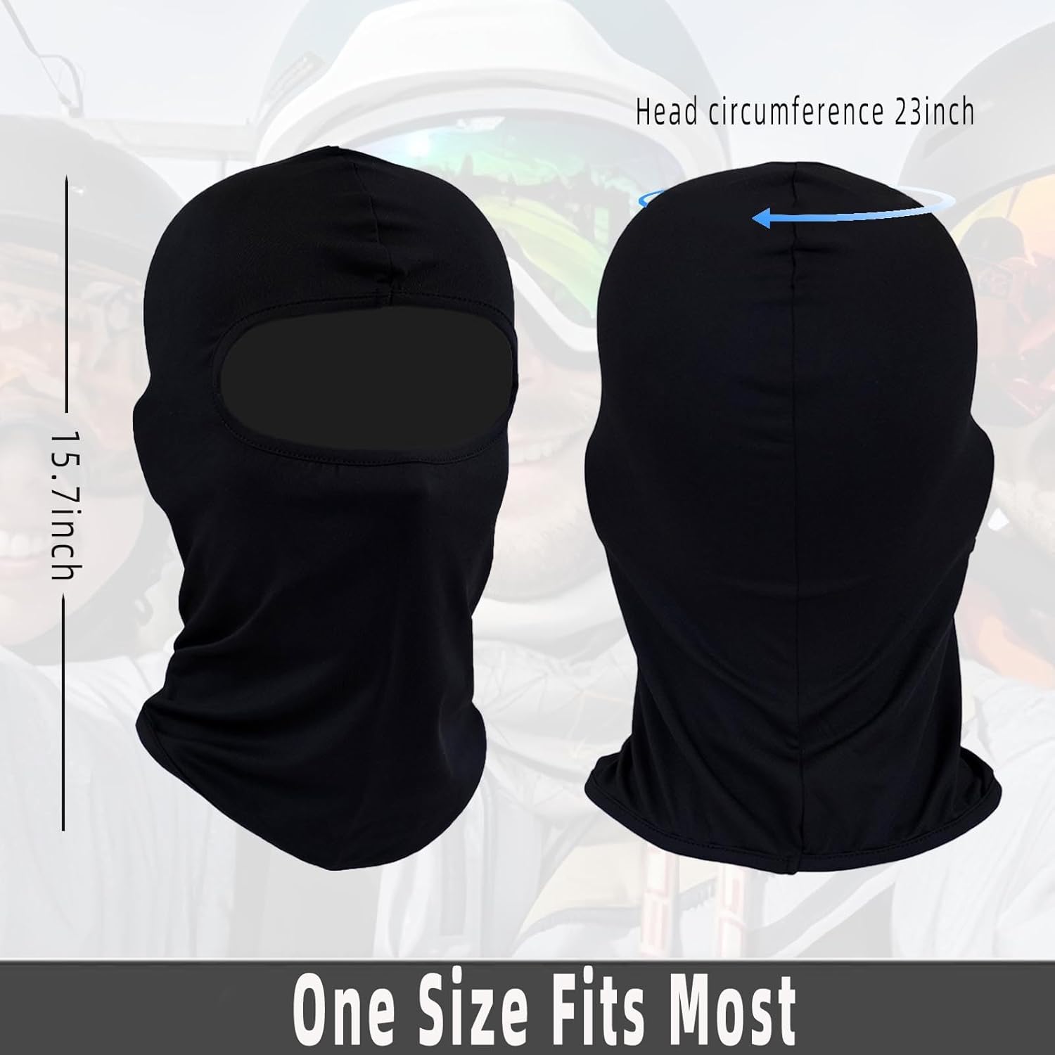 Ezovino 4-Piece Balaclava Ski Face Mask for Men Women