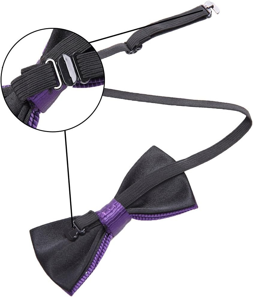 AUSKY 4 Pack Adjustable Pre-tied Bow Ties for Boys