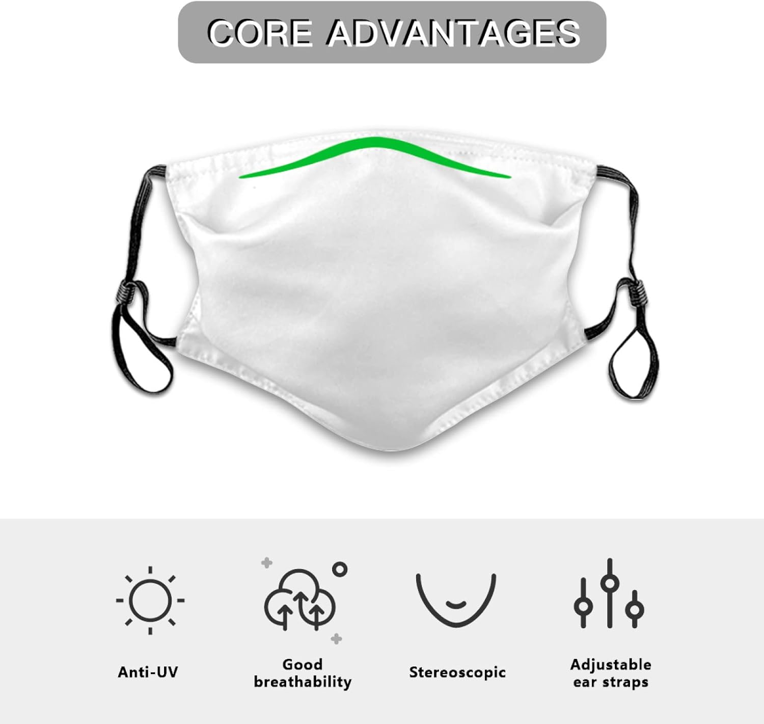Reusable Face Mask Bandana with Filters