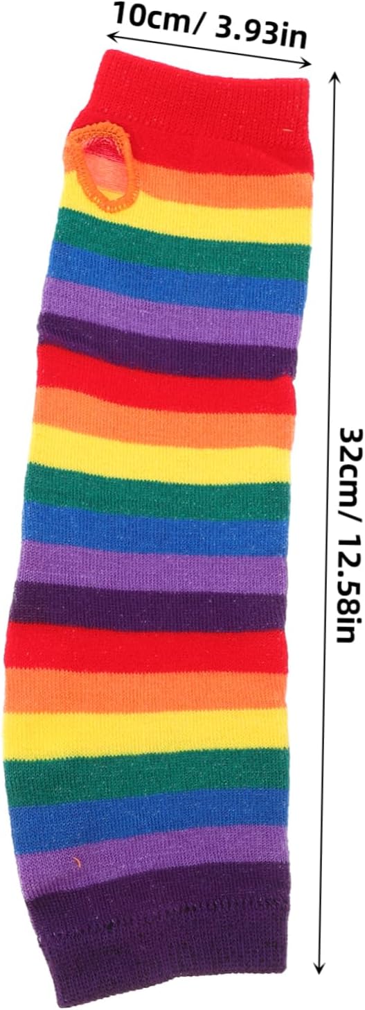Colorful Rainbow Arm Warmers