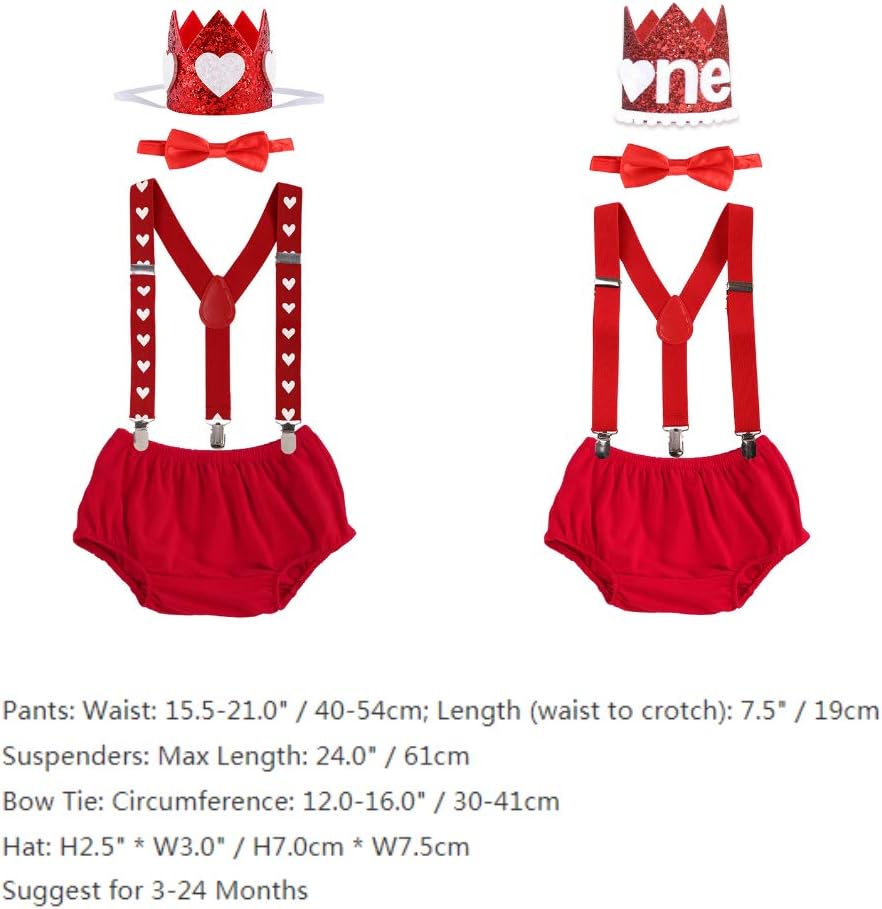 Baby Boys Lion 1st Birthday Cake Smash Outfit Set 4PCS
