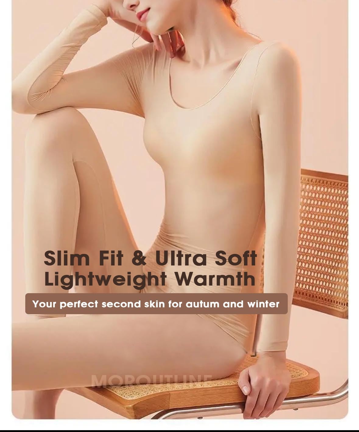 Premium Thermal Under the Skin Soft Breathable Womens Long Johns