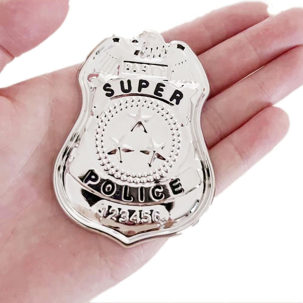 3-Piece Police Badge Role-Playing Costume